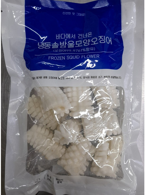 냉동 솔방울오징어 1kg, 냉동 솔방울오징어 1kg (200g X 5팩), 5개