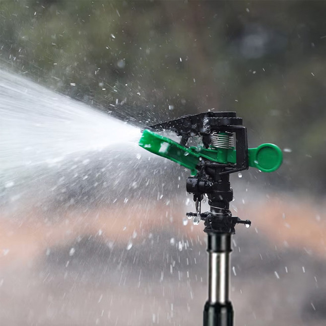 HK sell 스핀수 스프링클러 360도 자동 회전 강력 분사, 플라스틱 회전 조절형, 1개