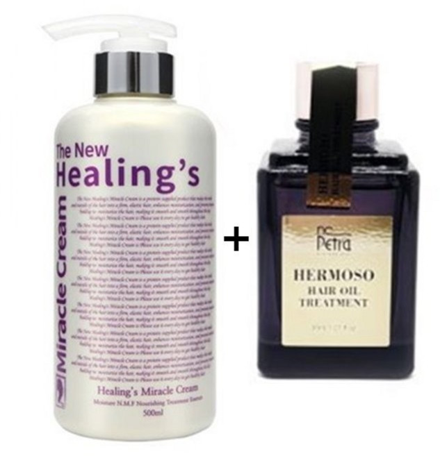 정품 힐링스 프리미엄 너리싱 앤 플러스 500ml + 엔씨페트라 에르모소 헤어오일 30ml 상띠모, 1개, 530L