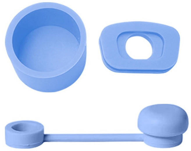 휴무드 스탠리 텀블러 호환 빨대 마개 캡 스토퍼 세트, 2개, 블루