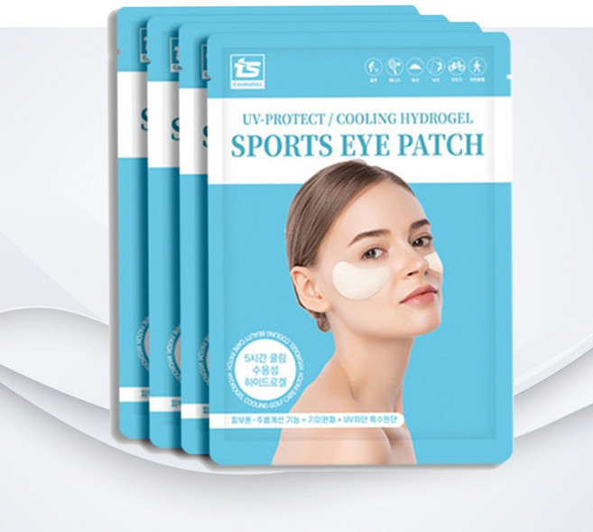 자외선 골프패치 스포츠 아이패치 하이드로겔 쿨링 피부보습 썬패치, 8매입
