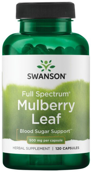 스완슨 멀베리 잎 500mg 캡슐, 1개, 120정