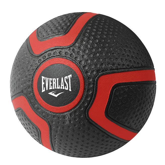 에버라스트 파워코어 메디신볼 코어운동 근력강화 전신 트레이닝볼, 레드블랙, 1kg, 1개