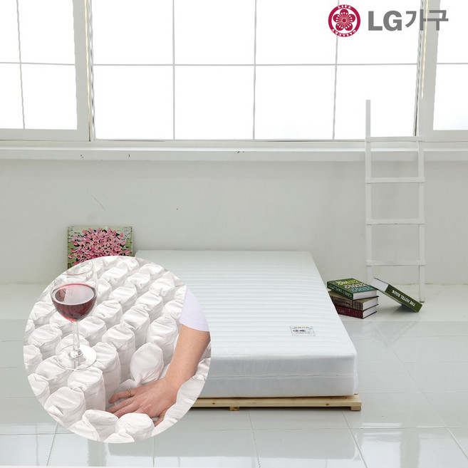 라이프갤러리 싱글 독립 포켓 바닥 낮은 침대 스프링 1층 매트리스, 독립 포켓 싱글 매트리스
