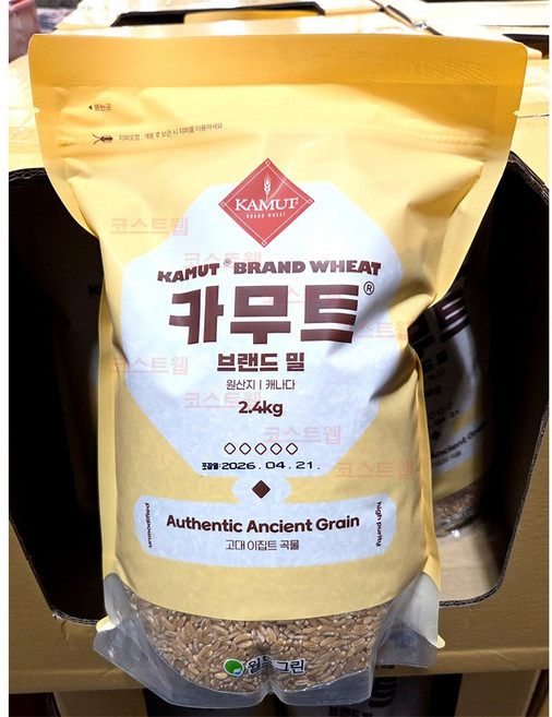 월드그린 캐나다산 카무트 브랜드밀 2.4kg, 1개