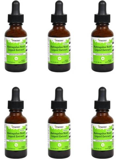 비타코스트 황기 뿌리 액체 추출물 무알콜 2000mg 30ml, 6개 - 쿠팡