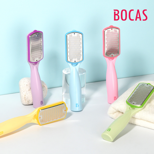 보카스 발 각질제거기 뒤꿈치 굳은살 각질 제거 풋파일 FC-3000F 평날, 5.레몬