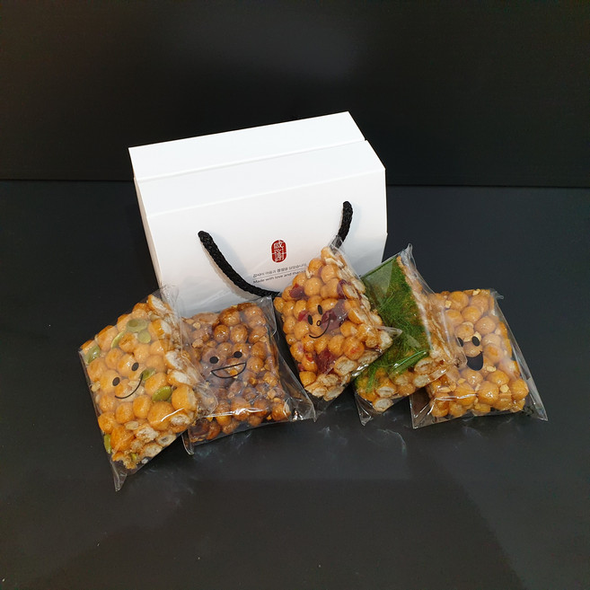 수제강정 오직너란다 답례품 오란다(5개입) 라벨무료제작 결혼답례 돌답례, 1개