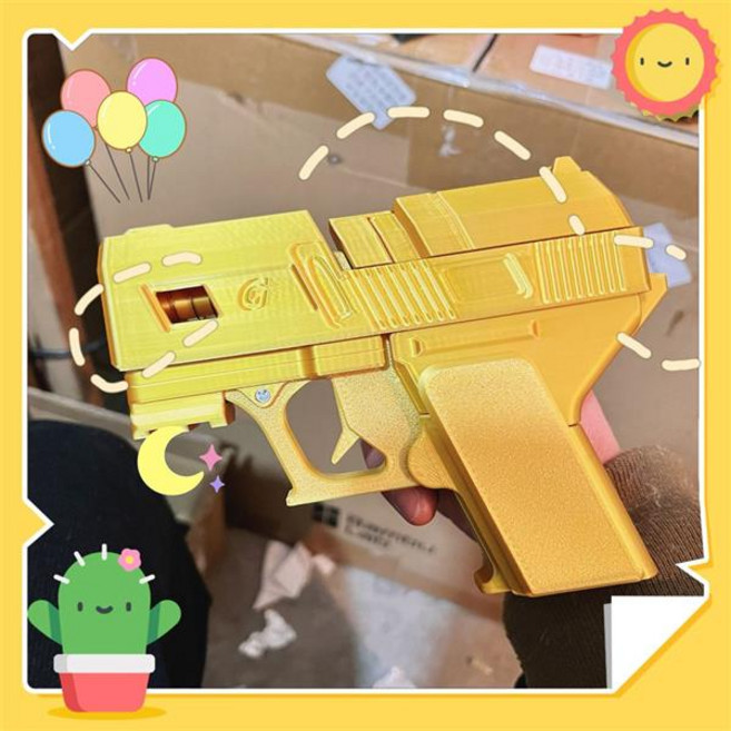 에어팟 4 3 2 1 세대 프로 프로2 특이한 권총 총 자동 커버 하드 이어폰 케이스 재미있는 커플 선물 아이템, 골드 sap1527, 에어팟1_2세대, 1개