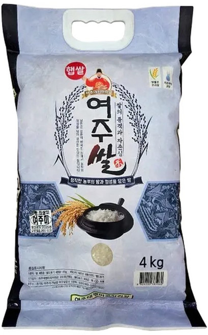 비제이마켓 업소용 식자재 25년산 상등급 햅쌀 여주쌀 4KG 대용량 잡곡 국산쌀 20KG쌀, 1개