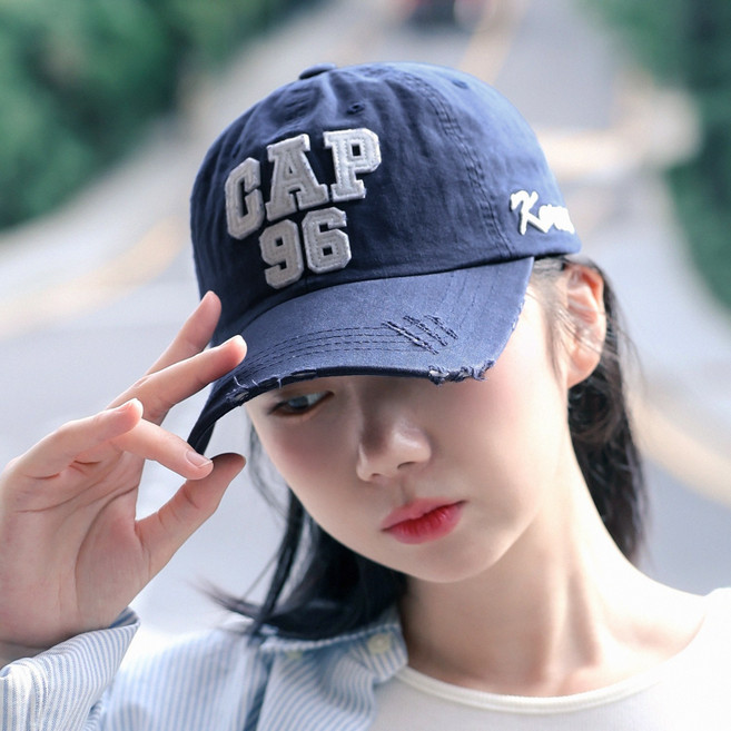라핑 국내생산 CAP96 빈티지 워싱 볼캡 남녀공용 코튼 야구모자 스트릿 캐주얼 캡모자