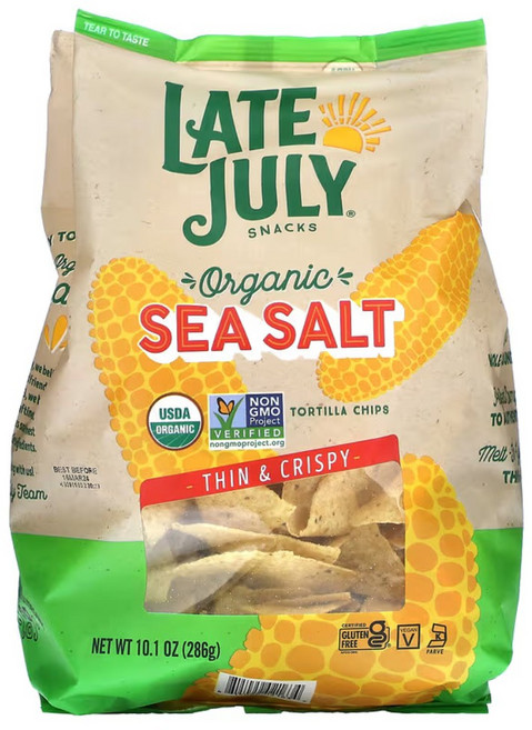 유기농 또띠야칩 오가닉 또띠야칩 씨쏠트 크리스피 organic tortilla chips 286g, 268g, 1개