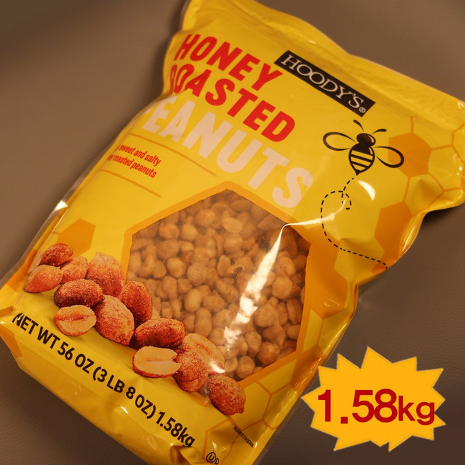 코스트코 꿀땅콩 허니 로스티드 피넛 (커피땅콩증정), 1개, 1.58kg