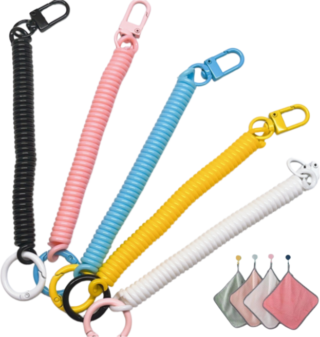제이에스타 스프링 안전고리 도난방지 스트랩, 5개, 색상