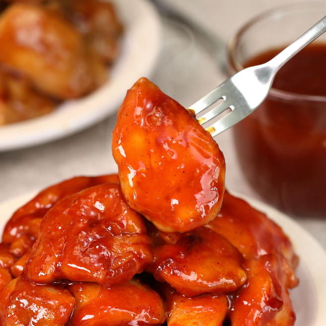 셰프애찬 부드러운 간편조리 양념 닭불고기 닭다리살 고단백 다이어트 소분 포장, 6팩, 100g