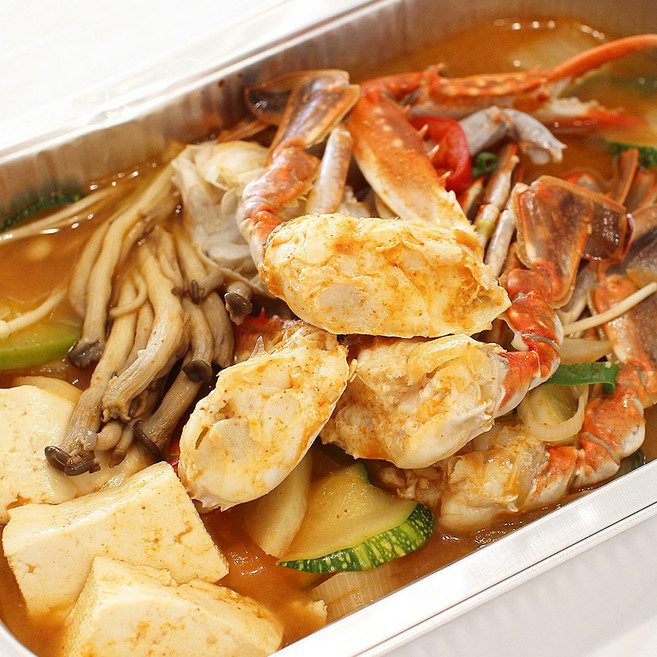 [자연애레시피] 꽃게 된장찌개 밀키트 간편조리 캠핑용 밥반찬 따뜻한집밥, 1개, 500g