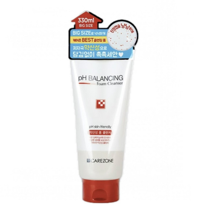 케어존 약산성 폼 클렌징 330ml