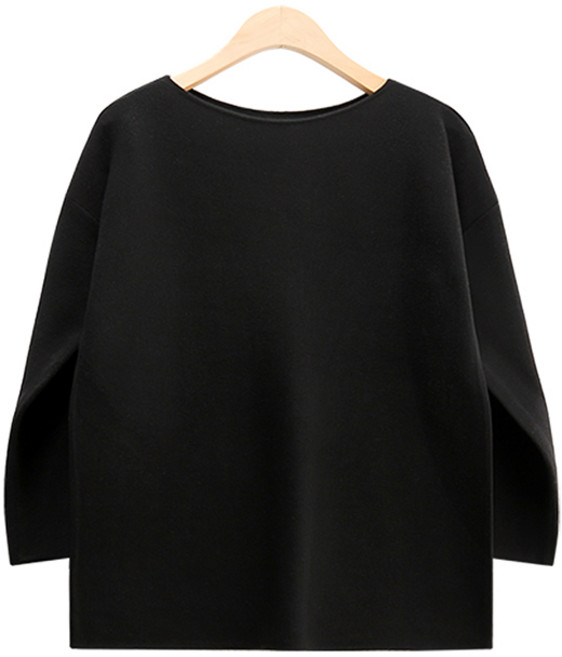 바닐라시럽 입술넥 라운드 여리핏 니트 6color