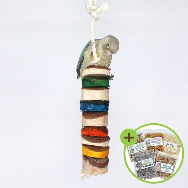 우드케밥 맥스 천연 앵무새 장난감 부리갈이 A1237L, 상세 설명 참조