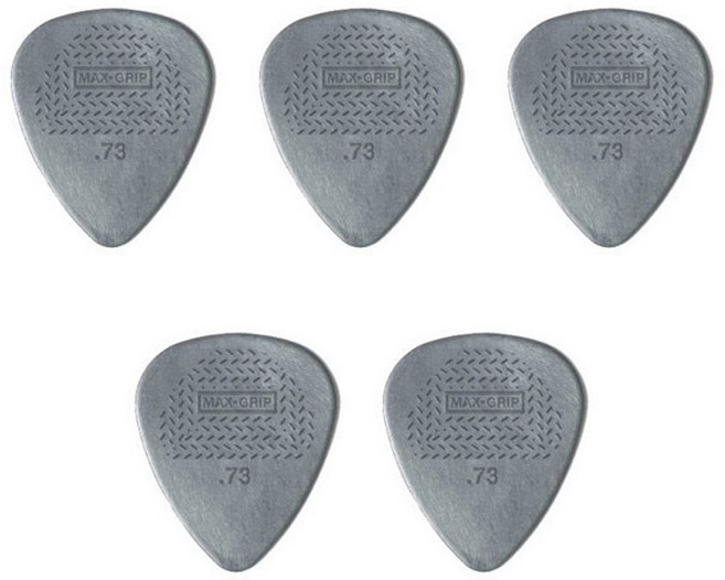 던롭 맥스그립 기타피크 0.73mm 5개, 1세트