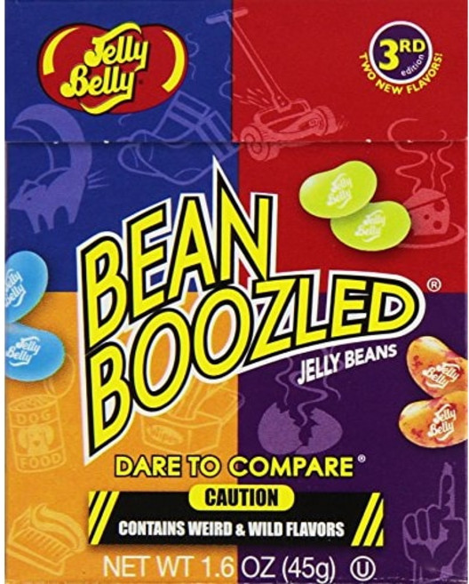젤리 벨리 빈부즐드 젤리 빈 4판 1.6온스 플립탑 박스 Jelly Belly BeanBoozled Jelly Beans 4th Edition 1.6-oz Flip Top, 1개, 45g