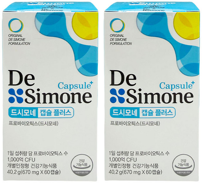 8위 - DeSimone 유산균 1위 프리미엄 유산균 드시모네 캡슐 플러스 유산균 700mg x 60 캡슐 1박스, 