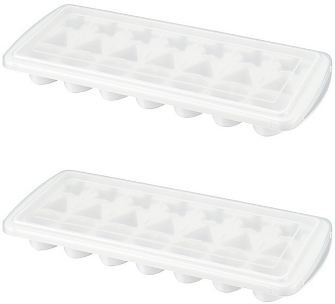 일본 별모양 하트모양 얼음틀 아이스트레이 하트몰드 별몰드, 2개, 화이트