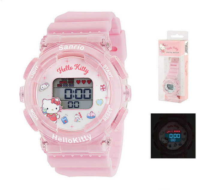 일본 정품 산리오 전자손목시계 캐릭터시계