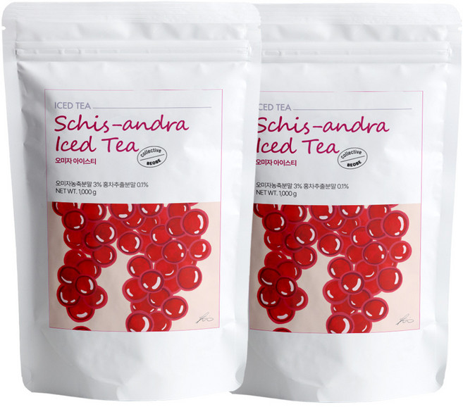 베오베 오미자 아이스티 파우더 1kg 2개세트, 2개