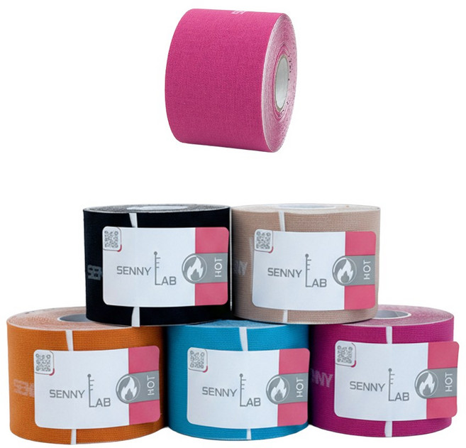 세니랩 핫 스포츠테이프 언컷 5cm x 5m (5color), 핑크, 1개