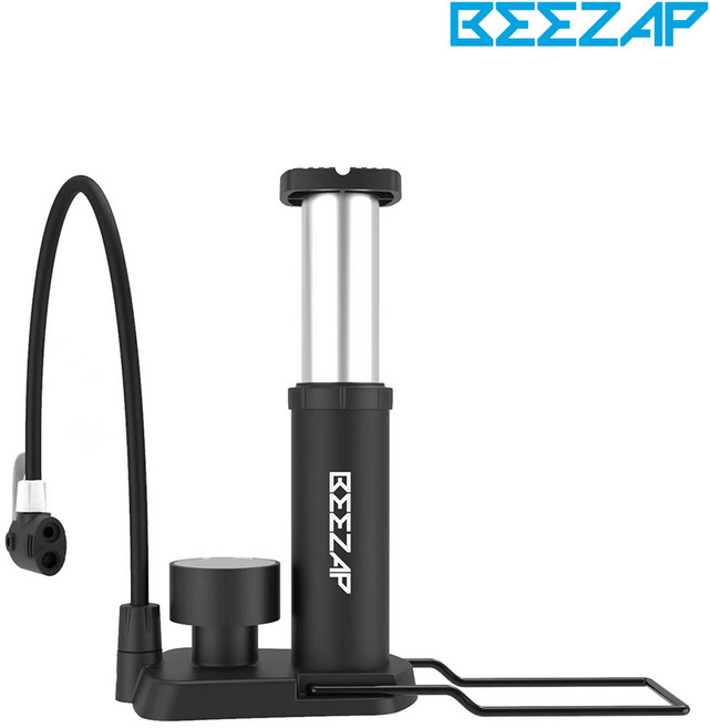 비잽 휴대용 에어 공기주입기 펌프 자전거 타이어 오토바이 바이크 축구공 캠핑매트 가능, 204_자전거 펌프(BZ-MAPB) 블랙, 1개