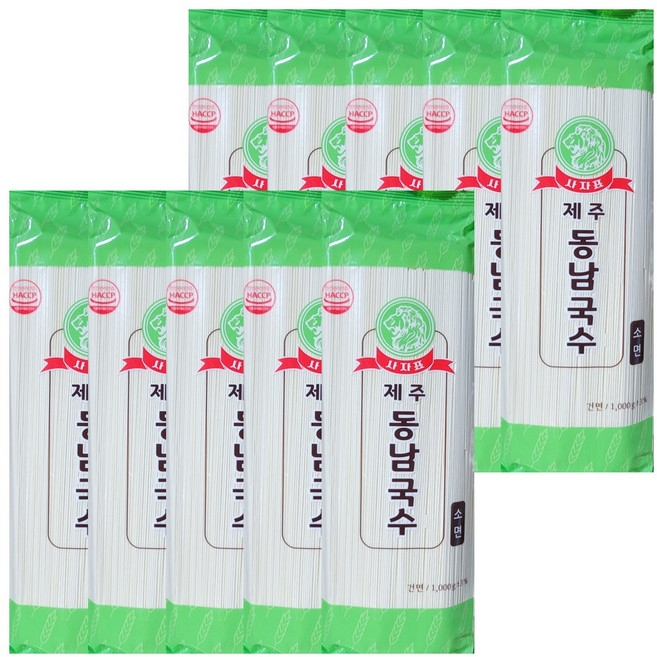제주동남국수1k소면 10개묶음, 1개, 10kg