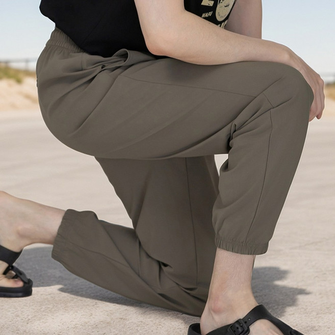 디즈마 남자 링클프리 냉감 조거 팬츠 사방스판 트레이닝 바지