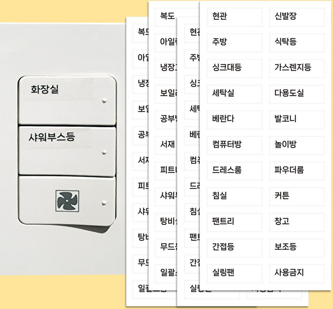스위치 스티커 투명 라벨 시트지 2P, 스위치 투명 라벨 스티커(2P)