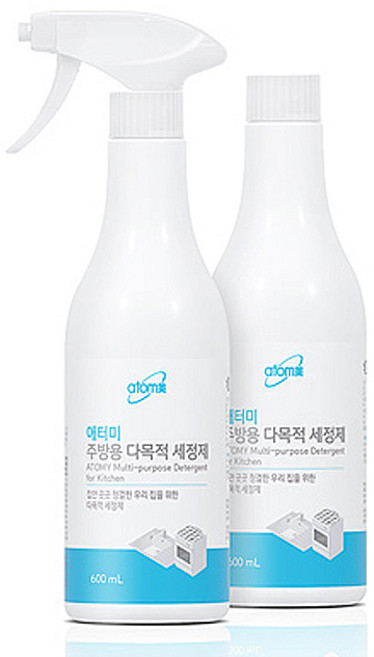 애터미 주방용 다목적 세정제, 600ml, 2개