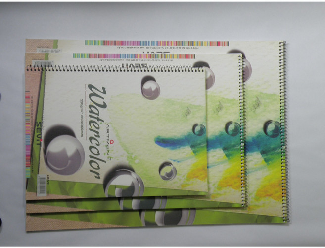 미술용 워터칼라 220g/m2 세빛아트 아르망 스케치북 전문가용 학습준비물 매대입시용, AS214 A4-40매