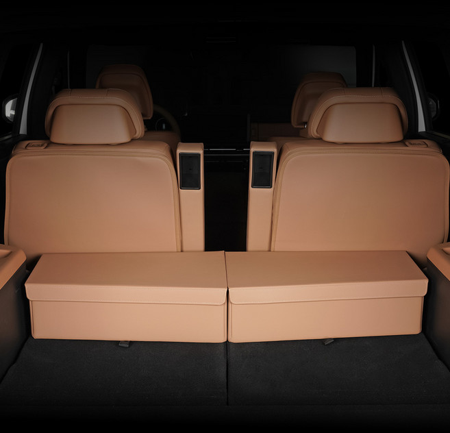 크레이지몬스터 디올뉴 싼타페 MX5 전용 3열 트렁크 정리함, 피칸 브라운(1P), 싼타페 MX5 트렁크 정리함(조수석)