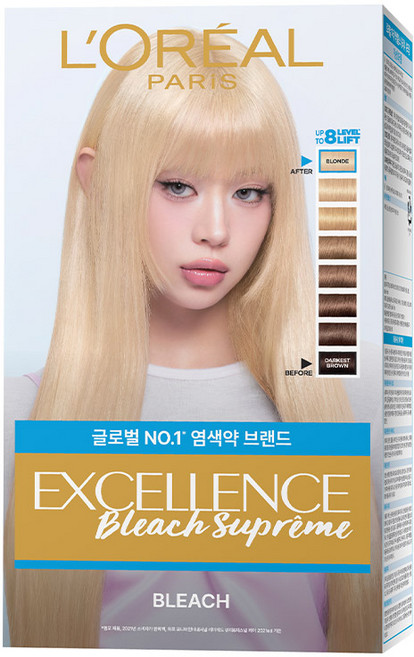 로레알파리 엑셀랑스 블리치 슈프림 손상적은 탈색제, 174g, 1개