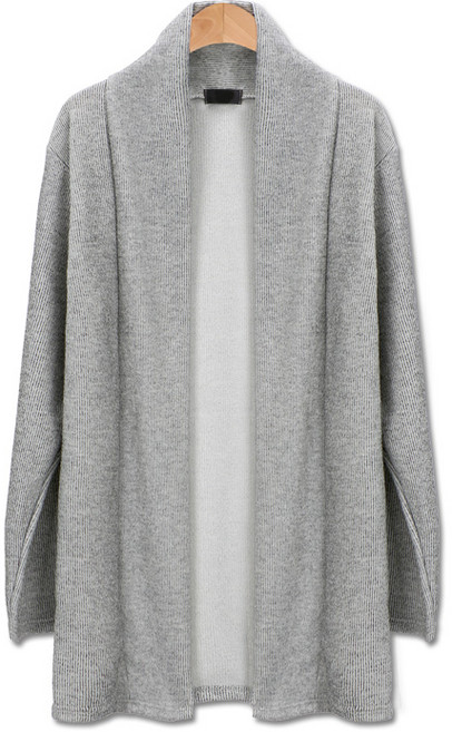 탑보이 남성용 오픈 숄 니트 롱 가디건 CA283