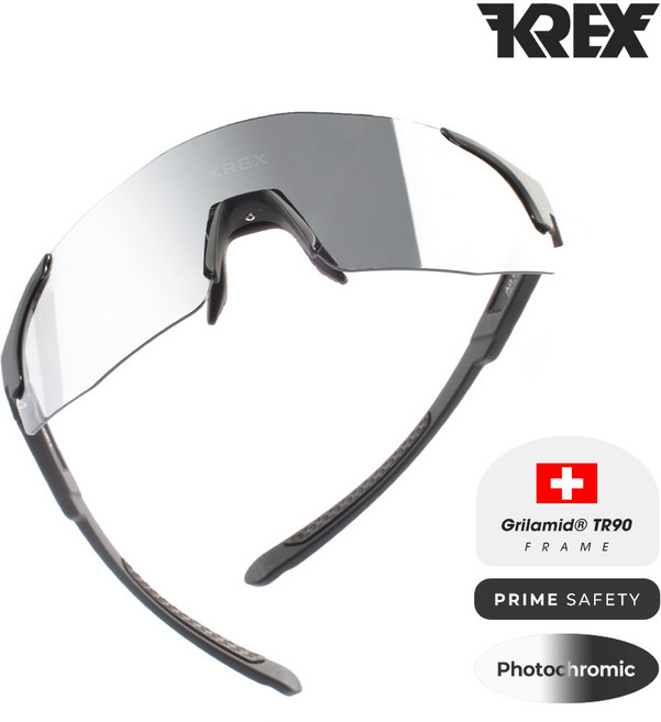 KREX 스포츠 고글 편광 변색 프리미엄 선글라스 러닝 골프 자전거 등산용 아시안핏 국산