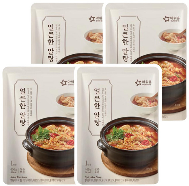 아워홈 얼큰한 알탕, 4개, 400g