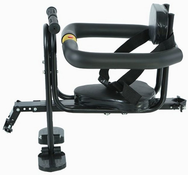 전기자전거 유아안장 시트 앞좌석 발판 보조 등받이 쿠션, 1개, 6세대 블랙 좌석 쿠션 등받이