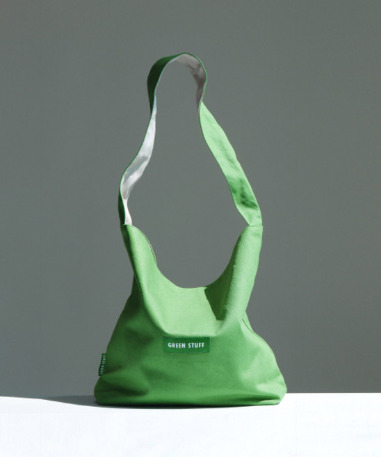 GREEN STUFF 심풀 쇼퍼백 62 비비드 코튼 - green