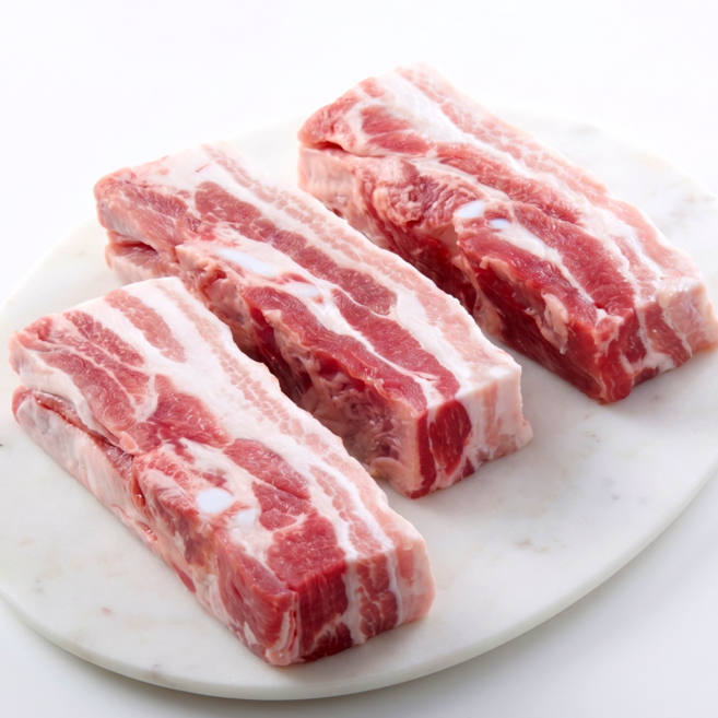 최고기나라 돼지고기 흑돼지 듀록 통 삼겹살 보쌈용 수육용 2kg, 1개