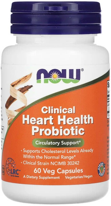 NOW Foods 심장 건강 증진 임상 프로바이오틱 베지 캡슐 60정(캡슐 1정당 117mg) NOW-03494, 60정, 1개 - 쿠팡