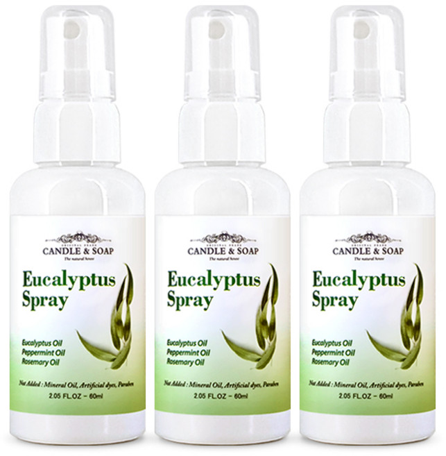 캔들앤솝 아로마 유칼립투스 스프레이 60ml, 3개