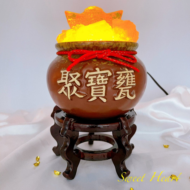 Sweet Heart 聚寶盆鹽燈 鶯歌陶瓷聚寶甕擺飾