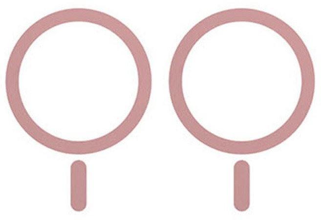 로랜텍 갤럭시 아이폰 메탈 멕세이프 플레이트 링, 핑크, 2개