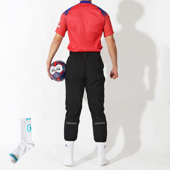 RURISE 남여공용 컴포트 기능성 9부 리플래팅 조거형 롱 팬츠 얇은 축구바지 풋살바지 운동바지 빅사이즈바지 (스포츠양말 지급)