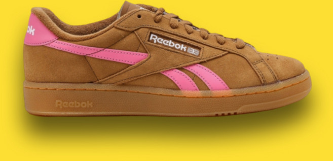 리복 스니커즈 클럽 C 그라운드 UK 카멜 브라운 라이트 핑크 RESO4EC5UW2